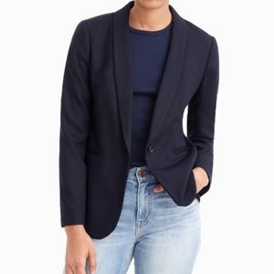 J Crew Navy Wool Blazer